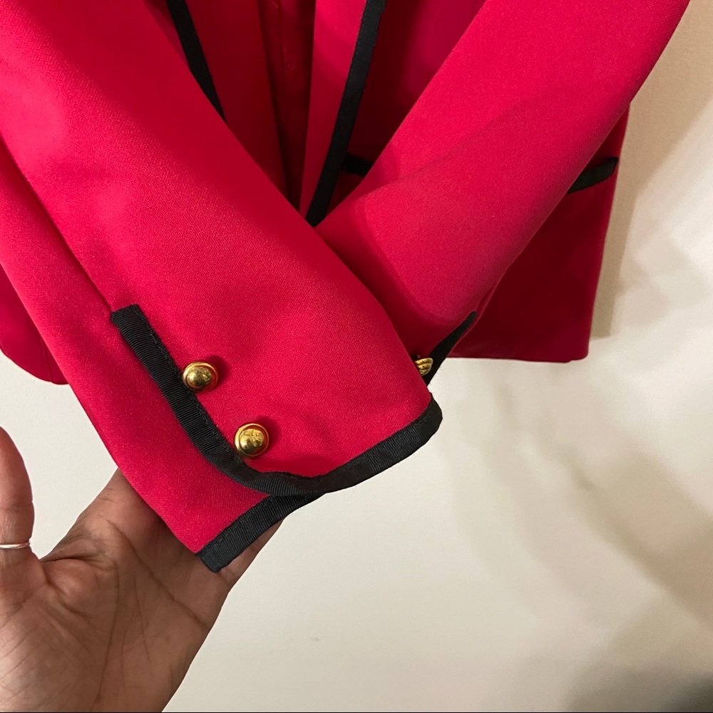 GIVENCHY Vintage Red Blazer 12 - Picture 5 of 7